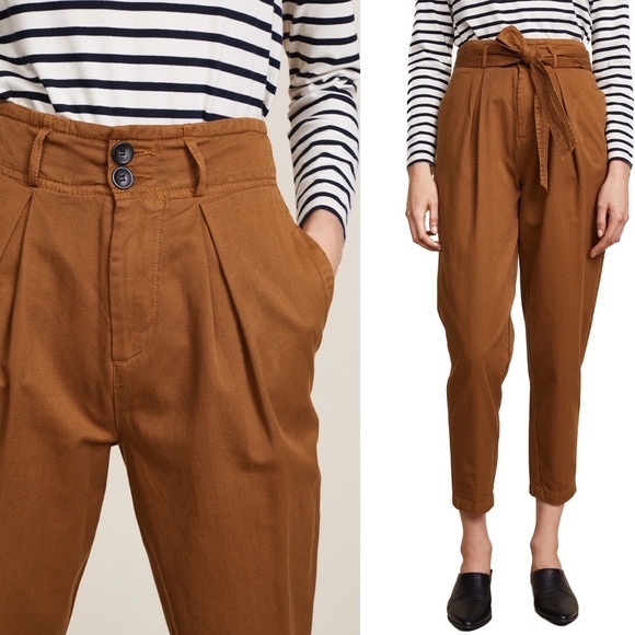 Free People High Waisted Pegged ‘90s Paperbag Pants - Picture 2 of 9